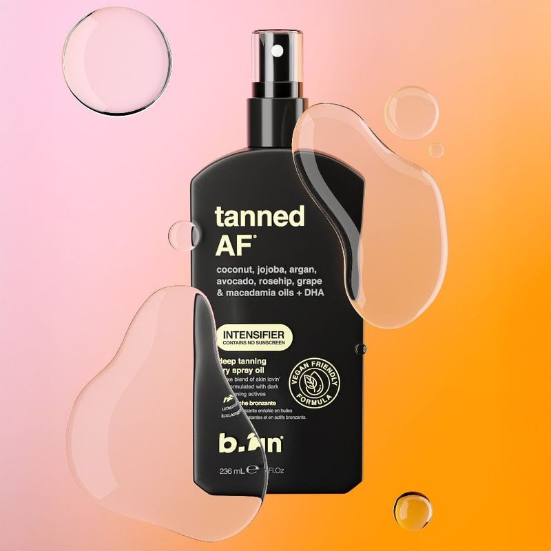 óleo bronzeador intensifier coreano b.tan tanned af vegano 236ml