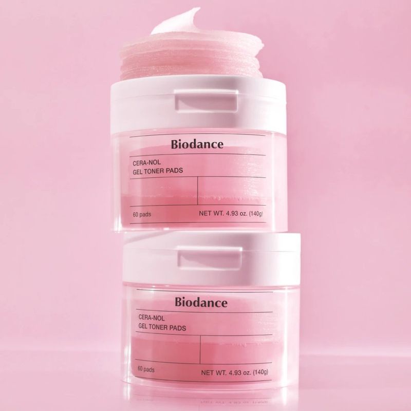 disco tônico facial coreano biodance collagen gel toner 60 pads