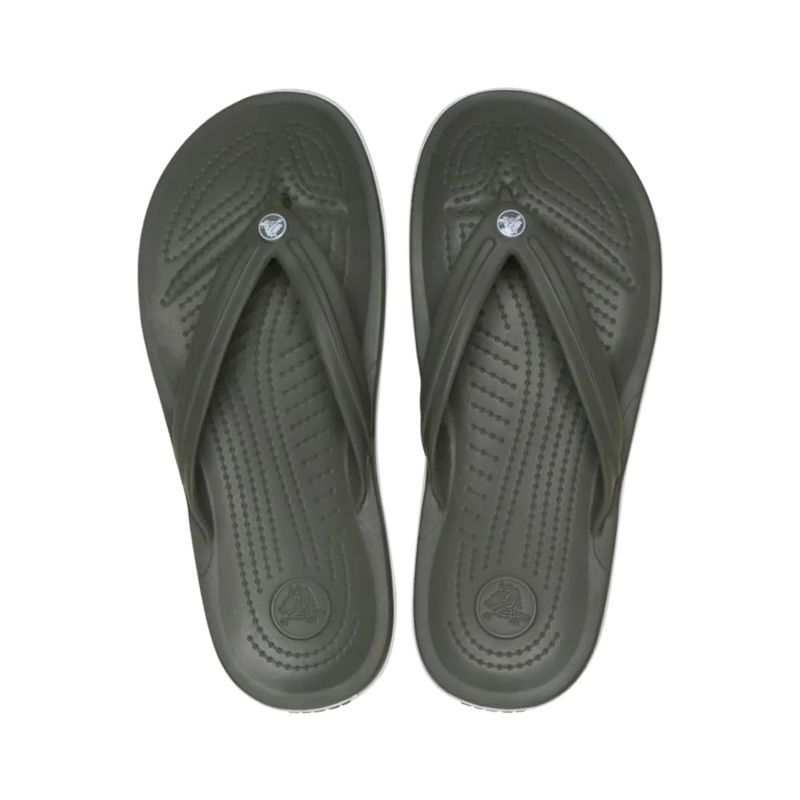 Chinelo Casual Masculino N°40 Crocs Crocband Flip Verde Oliva (MP)