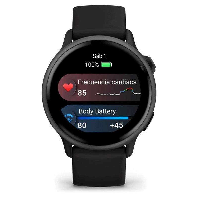 relógio inteligente garmin vivoactive 6 tela amoled 1,2" preto (mp)