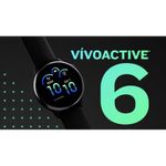 relógio inteligente garmin vivoactive 6 tela amoled 1,2" preto (mp)
