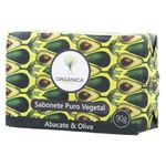 sabonete em barra puro vegetal orgânica abacate e olivia 90g