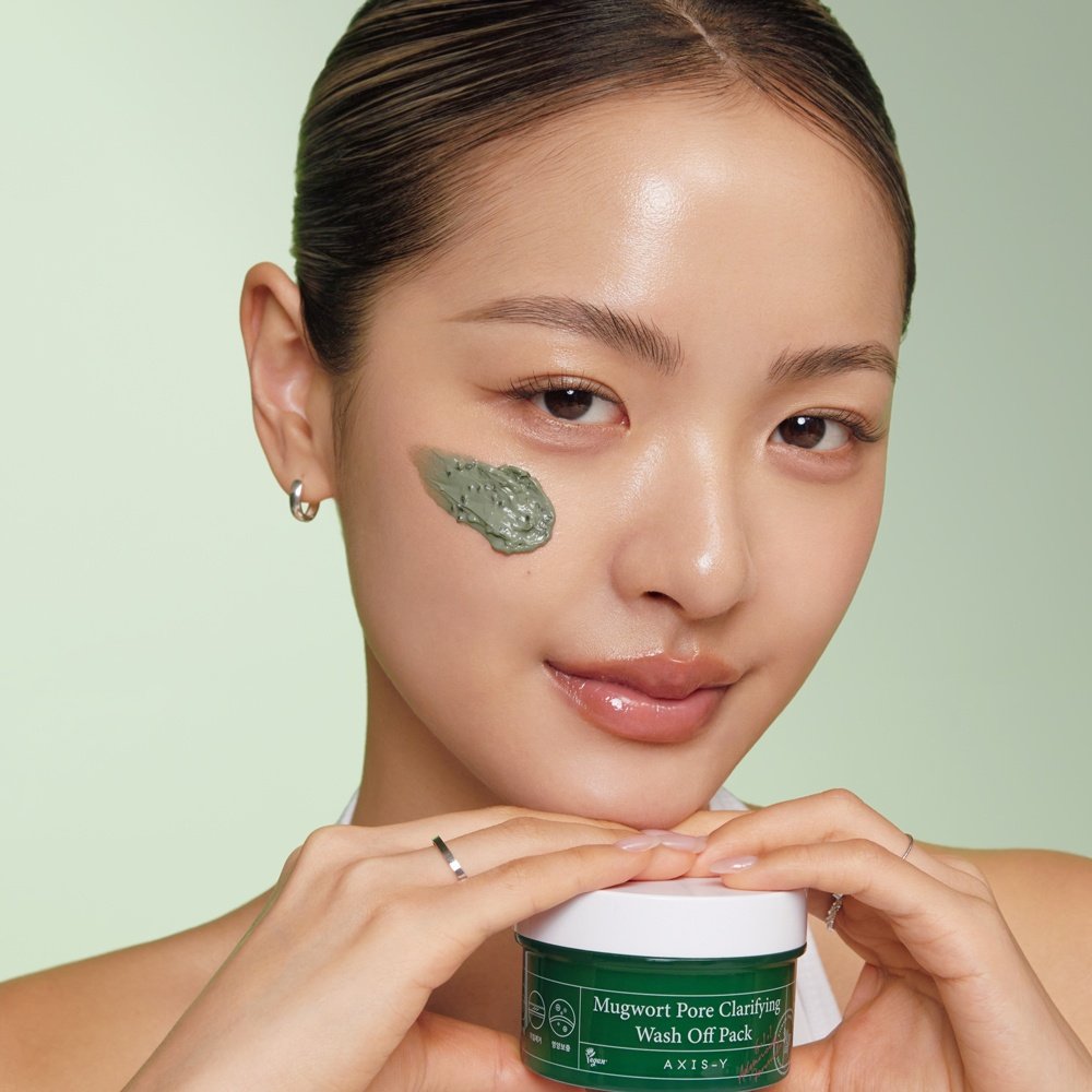 Máscara Facial De Limpeza Coreana AXIS-Y Mugwort Pore Clarifying