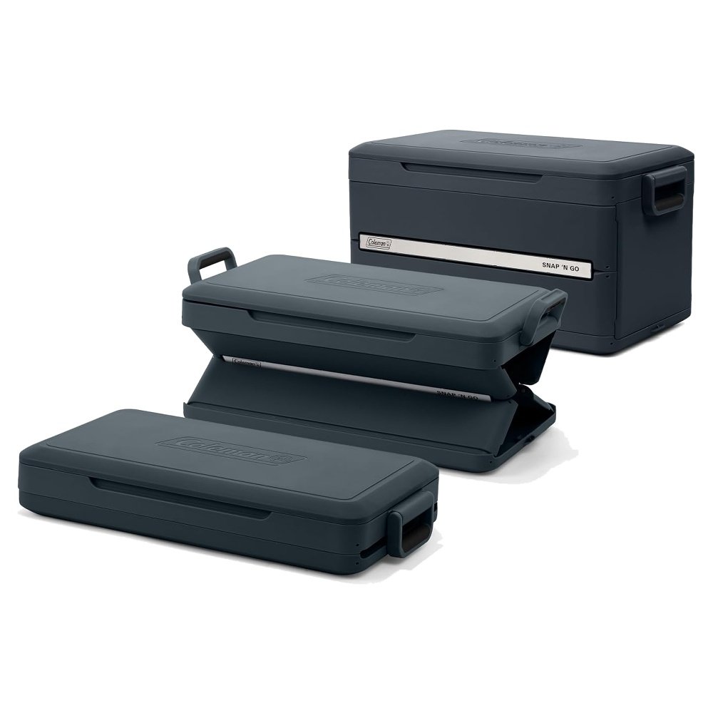 Caixa Térmica Impermeável Coleman Dobrável Snap N Go 42L Cinza A-BI
